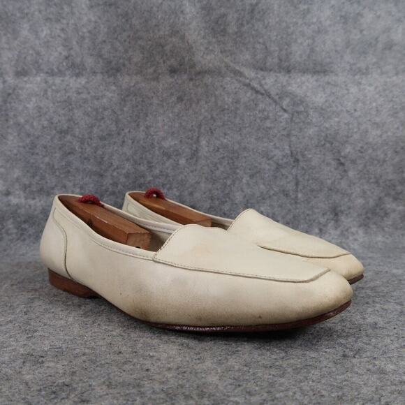 Enzo Angiolini Shoes Women 8 Flats Slip On Loafer Classic Leather Fashion Career - Picture 1 of 16